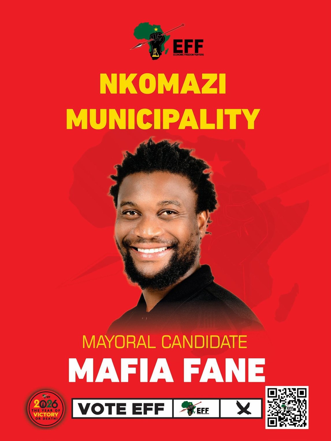 Mafia Fane, EFF mayoral candidate for Nkomazi Municipality